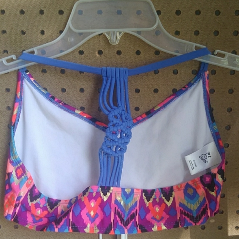 Girls IKAT print two-piece swim suit - Picture 4 of 6